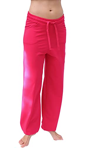 ESPARTO Yogahose Sitaara Herren und - Boyfriend Style - Damen in Raspberry L von ESPARTO