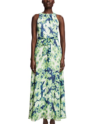 ESPRIT Damen 033EO1E325 Kleid, 323/CITRUS Green 4, 36 von ESPRIT