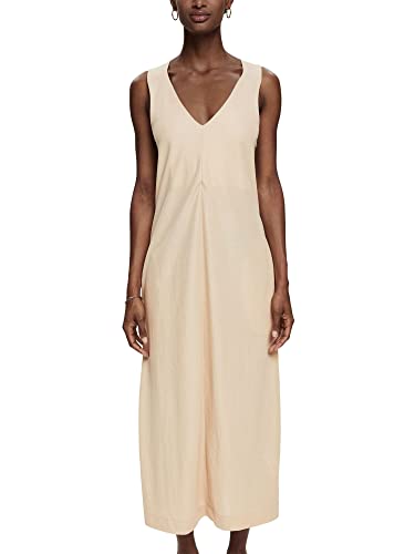 ESPRIT Damen 062EO1E301 Dress, 260/LIGHT Taupe, M von ESPRIT