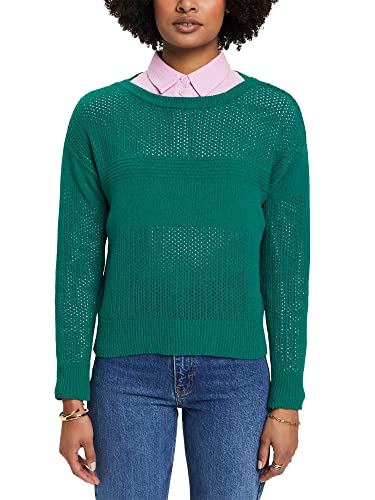 ESPRIT Collection Damen 033eo1i307 Pullover, 305/Emerald Green, S ESPRIT Collection Damen 033eo1i307 Pullover, 305/Emerald Green, S von ESPRIT