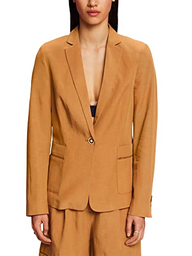 ESPRIT Damen 043EO1G301 Blazer, 231/CAMEL 2, 40 von ESPRIT