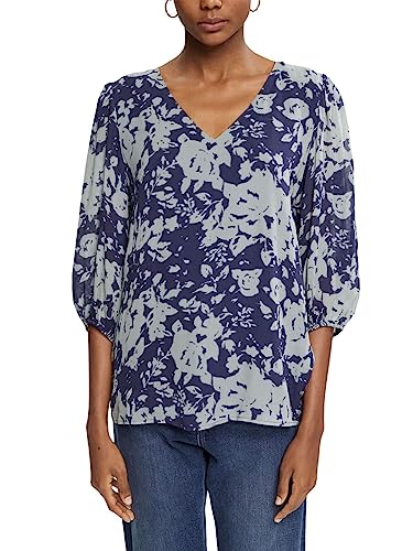 ESPRIT Damen 082EO1F315 Bluse, 403/NAVY 4, XS von ESPRIT