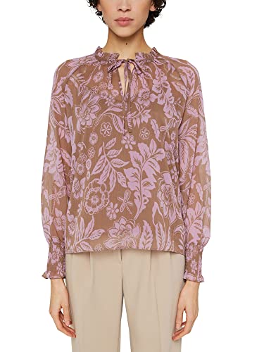 Esprit Collection Damen 012Eo1F305 Bluse, Taupe, M von ESPRIT