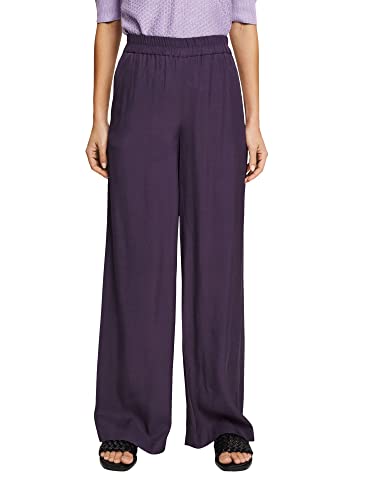 ESPRIT Collection Damen Hose 042eo1b309, Dark Purple, 38 von ESPRIT