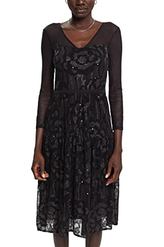 ESPRIT Damen 102EO1E330 Kleid für besondere Anlässe, 618/CHERRY RED 4, L von ESPRIT