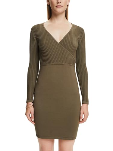 ESPRIT Collection Damen 991eo1e320 Kleid, Dark Khaki, L EU von ESPRIT