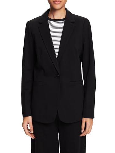 ESPRIT Collection Damen Blazer 991eo1g304, Schwarz, 38 von ESPRIT