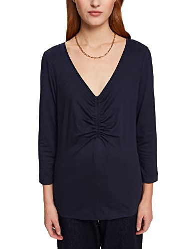 ESPRIT Collection Damen 082eo1k307 T Shirt, Navy, S EU von ESPRIT