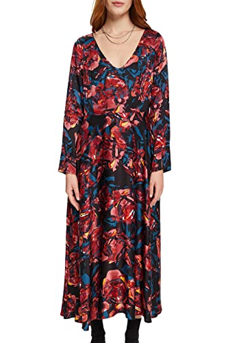 ESPRIT Collection Damen 092eo1e318 Kleid, Schwarz, 40 EU von ESPRIT