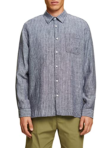 ESPRIT Herren 043EO2F307 Hemd, 400/NAVY, M von ESPRIT