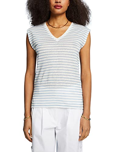 ESPRIT Damen 043EO1K314 T-Shirt, 445/LIGHT Blue Lavender, M von ESPRIT