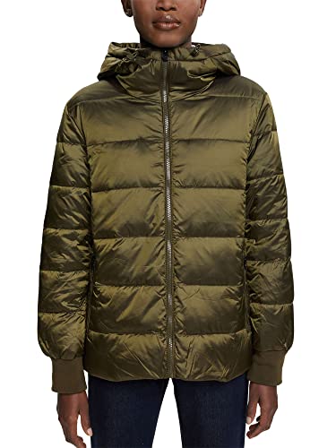 ESPRIT Damen 082EO1G354 Jacke, 350/KHAKI Green, M von ESPRIT