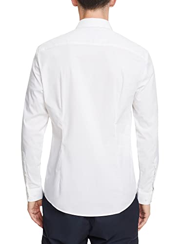 ESPRIT Collection Herren Businesshemd 998eo2f801, Weiß, L von ESPRIT