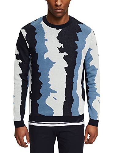 ESPRIT Herren 022EO2I304 Pullover, 420/GREY Blue, L von ESPRIT