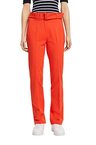 ESPRIT Damen 013EO1B306 Hose, 635/ORANGE RED, 34/32 von ESPRIT