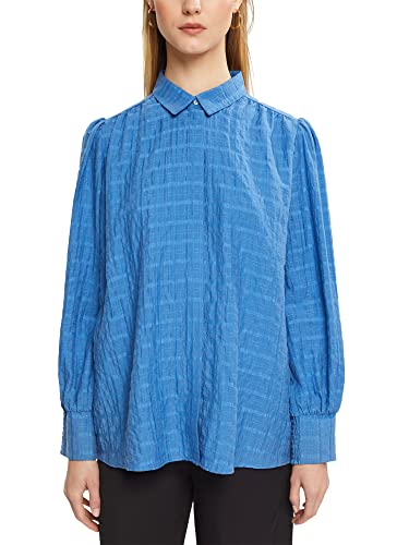 ESPRIT Collection Damen 082eo1f305 Bluse, Blau, XL EU von ESPRIT