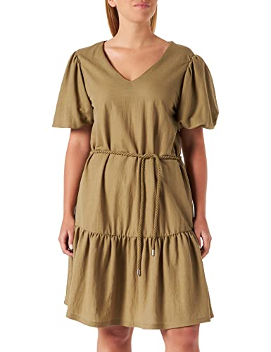 ESPRIT Damen 042EO1E316 Dress, 350/KHAKI Green, L von ESPRIT