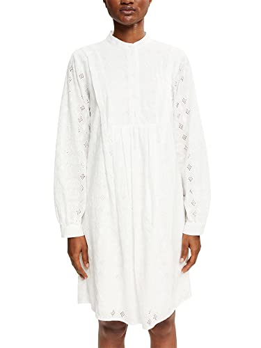 ESPRIT Collection Damen 052eo1e327 Dress, Off White, 40 EU von ESPRIT