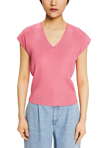 ESPRIT Collection Damen 052eo1i302 Pullover, Pink Fuchsia, L EU von ESPRIT