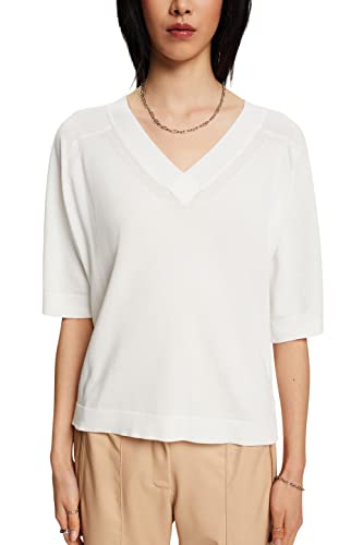 ESPRIT Damen 993EO1I301 Pullover, 110/OFF White, M ESPRIT Damen 993EO1I301 Pullover, 110/OFF White, M von ESPRIT