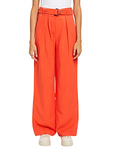 ESPRIT Damen 023EO1B307 Hose, 635/ORANGE RED, 34/32 von ESPRIT