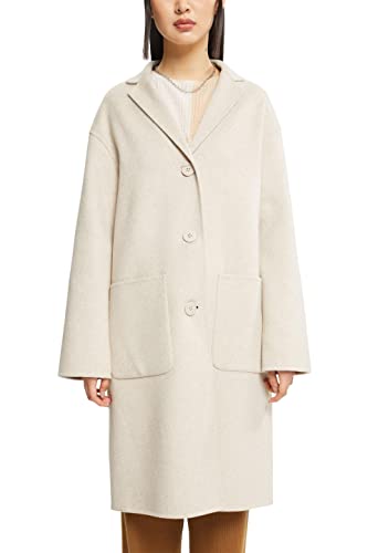 ESPRIT Damen 082EO1G339 Jacke, 295/CREAM BEIGE, l von ESPRIT