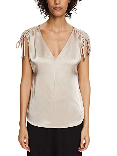 ESPRIT Damen 052EO1K304 T-Shirt, 260/LIGHT Taupe, M von ESPRIT