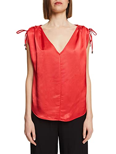 ESPRIT Damen 052EO1K304 T-Shirt, 630/RED, M von ESPRIT