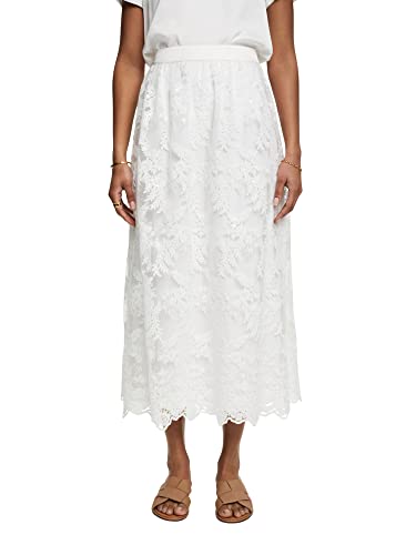 ESPRIT Collection Damen 023eo1d312 Rock, 110/Off White, XL ESPRIT Collection Damen 023eo1d312 Rock, 110/Off White, XL von ESPRIT