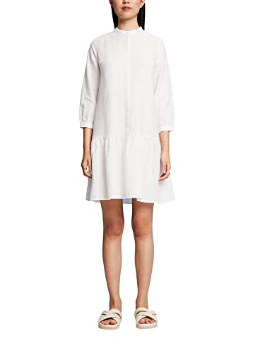 ESPRIT Damen 043EO1E307 Kleid, 100/WHITE, 36 von ESPRIT