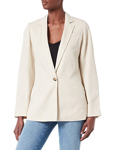 ESPRIT Collection Damen 022eo1g329 Blazer, Light Beige, 34 EU von ESPRIT