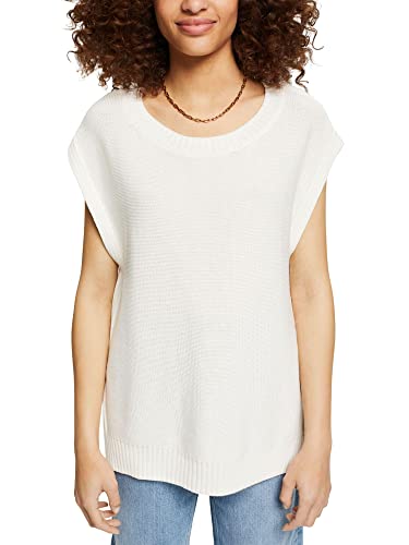 ESPRIT Damen 032EO1I306 Pullover, 110/OFF White, M von ESPRIT
