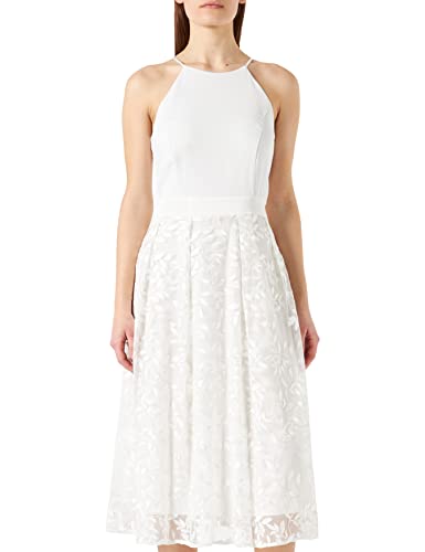 ESPRIT Collection Damen Kleid 022eo1e310, Off White, 42 von ESPRIT