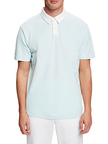 ESPRIT Collection Herren 023eo2k303 Polohemd, 390/Light Aqua Green, M von ESPRIT