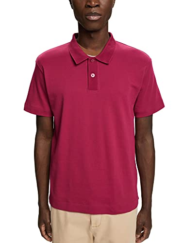 ESPRIT Collection Herren 023eo2k305 Polohemd, 651/Dark Pink 2, L von ESPRIT