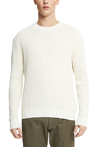 ESPRIT Collection Herren 013eo2i301 Pullover, 055/Ice, M EU von ESPRIT