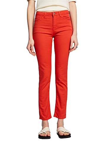 ESPRIT Damen 023EO1B310 Jeans, 635/ORANGE RED, 34/30 von ESPRIT