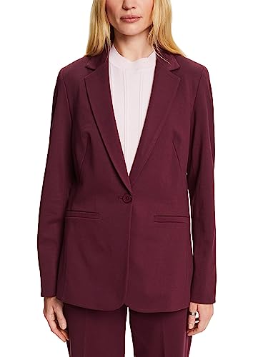 ESPRIT Damen 992EO1G319 Blazer, 515/AUBERGINE, 40 von ESPRIT