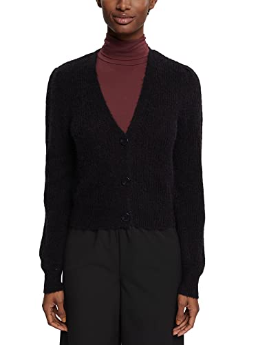 ESPRIT Damen 112EO1I311 Strickjacke, 001/BLACK, M von ESPRIT