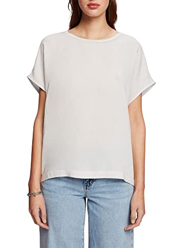 ESPRIT Collection Damen 033eo1k301 T-Shirt, 050/Pastel Grey, XS von ESPRIT