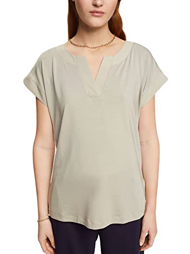 ESPRIT Damen 992EO1K321 T-Shirt, 335/DUSTY Green, XL von ESPRIT