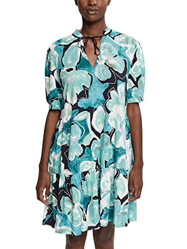 ESPRIT Collection Damen Kleid 072eo1e302, Emerald Green, 38 von ESPRIT
