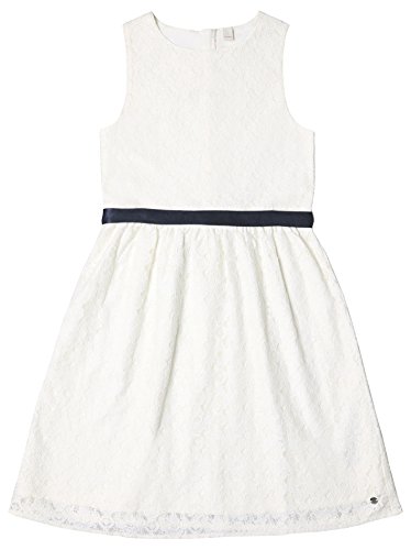 ESPRIT KIDS Mädchen RL3002512 Kleid, Weiß (Off White 110), 164 (Herstellergröße: L) von ESPRIT KIDS