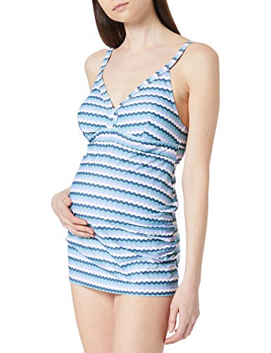 ESPRIT Maternity Damen AOP Tankini-Oberteil, Light Blue-443, M/L von ESPRIT Maternity