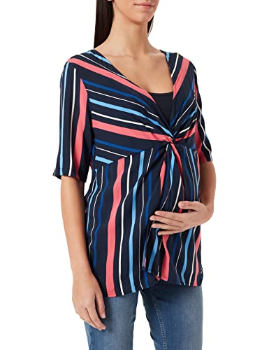 ESPRIT Maternity Damen Blouse Nursing 3/4 sl yd Umstandsbluse, Mehrfarbig (Night Blue 486), (Herstellergröße: 36) von ESPRIT Maternity