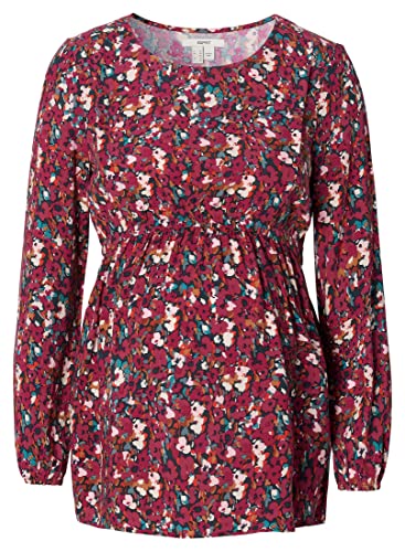 ESPRIT Maternity Damen Blouse Nursing Long Sleeve Allover Print Bluse, Dark Red-611, 36 von ESPRIT Maternity