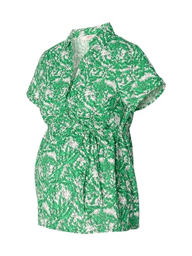 ESPRIT Maternity Damen Blouse Nursing Short Sleeve Allover Print Bluse, Grün glänzend-330, 38 von ESPRIT Maternity