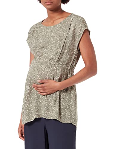 ESPRIT Maternity Damen Blouse Nursing Short Sleeve Allover Print Bluse, Real Olive-307, 34 von ESPRIT Maternity