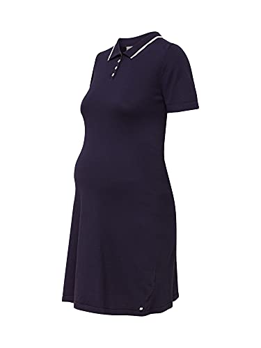 ESPRIT Maternity Damen Dress Knit Ss Kleid, Blau (Night Blue 486), 36 (Herstellergröße: S) von ESPRIT Maternity