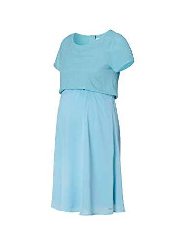 ESPRIT Maternity Damen Dress Mix Nursing Short Sleeve Kleid, Blue Grey - 46, 42 EU von ESPRIT Maternity